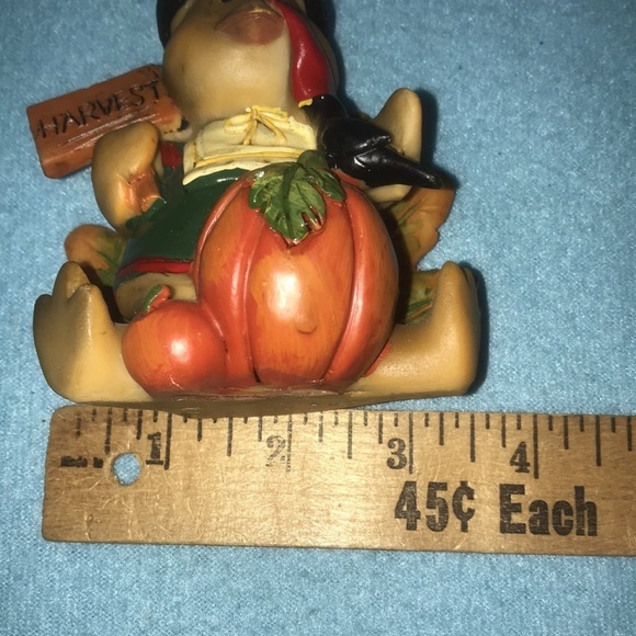 Turkey fall harvest decoration made of resin 3.5” X 4.5” vintage - Picture 4 of 5